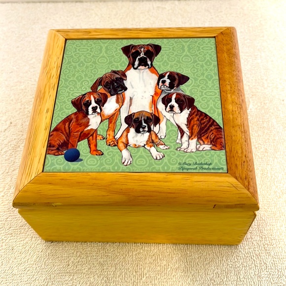 Boxer Keepsake Box - Picture 1 of 5